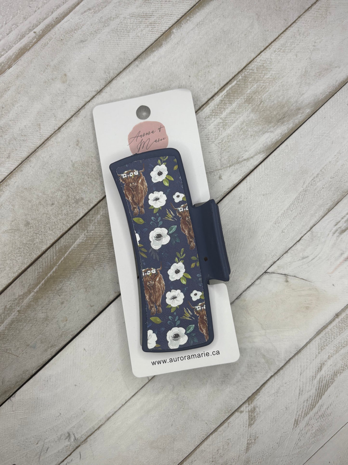 Blue Highland Claw Clip