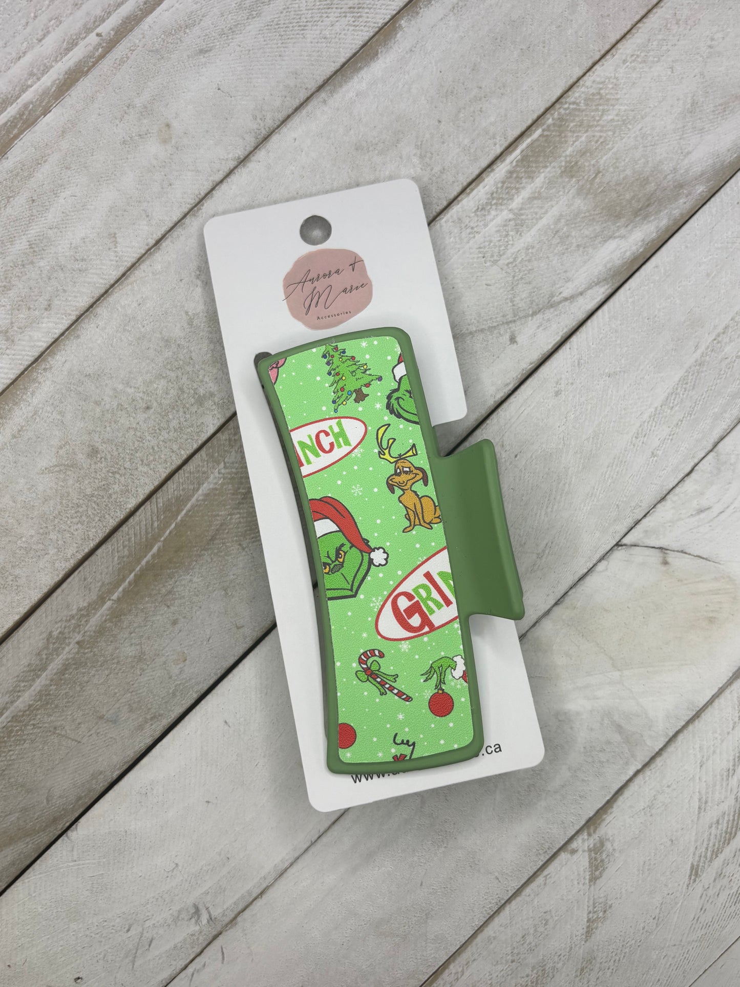 Green Grinch Claw Clips