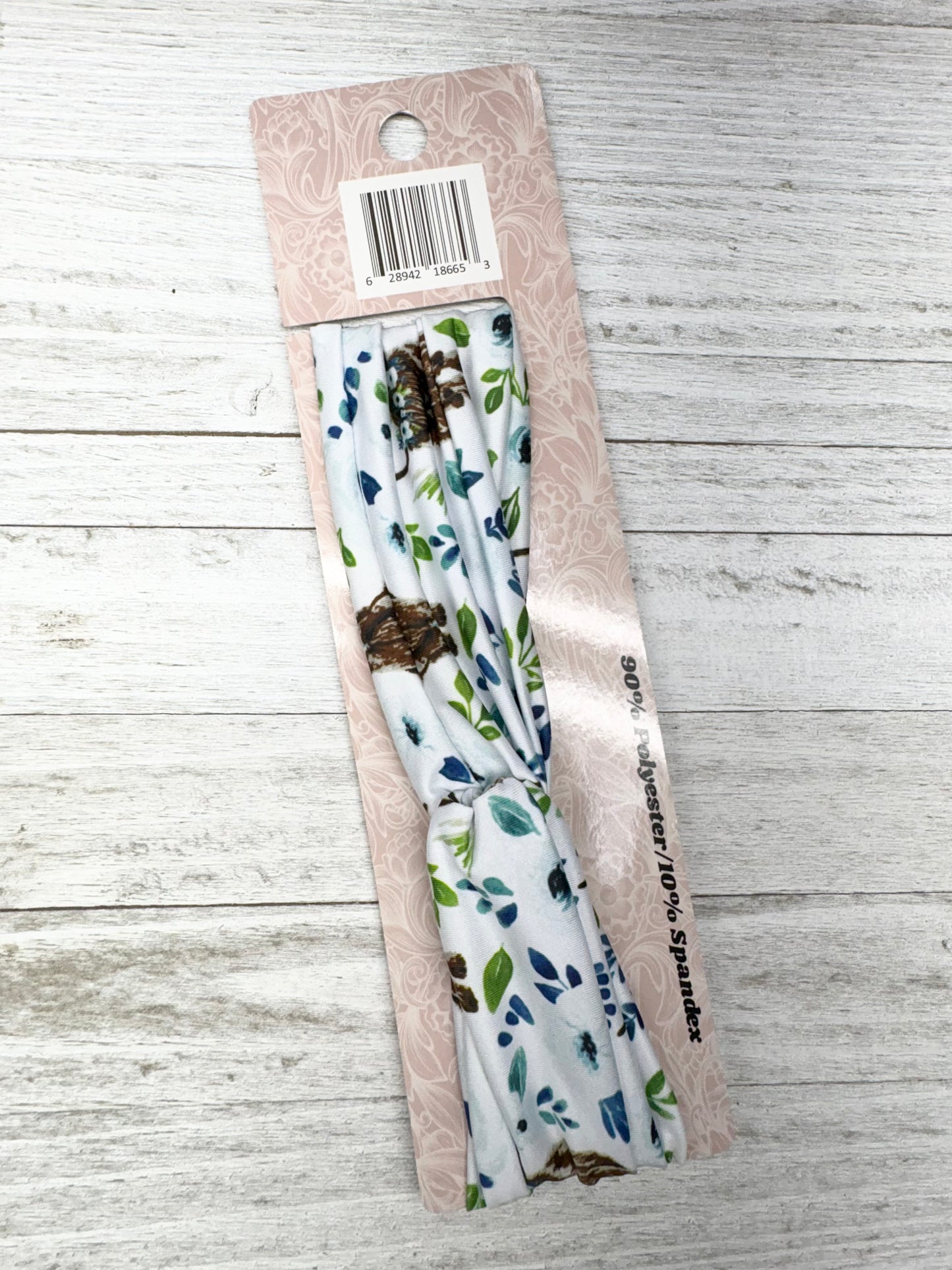 White and Blue Floral Highlands