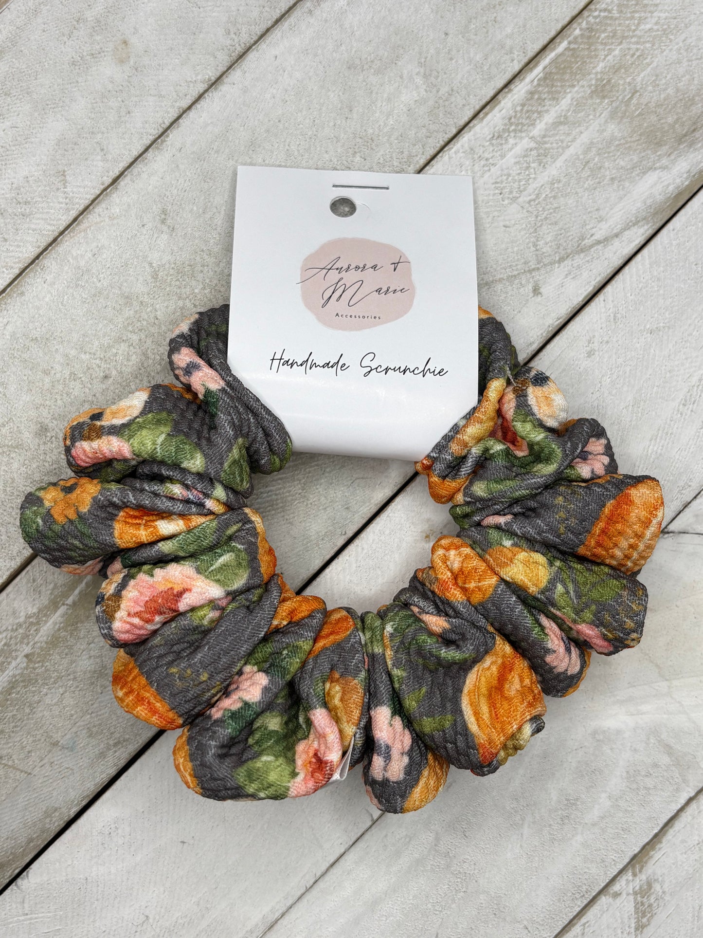 Grey Floral Pumpkins