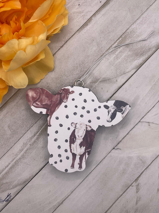 Polka Dot Calf Head