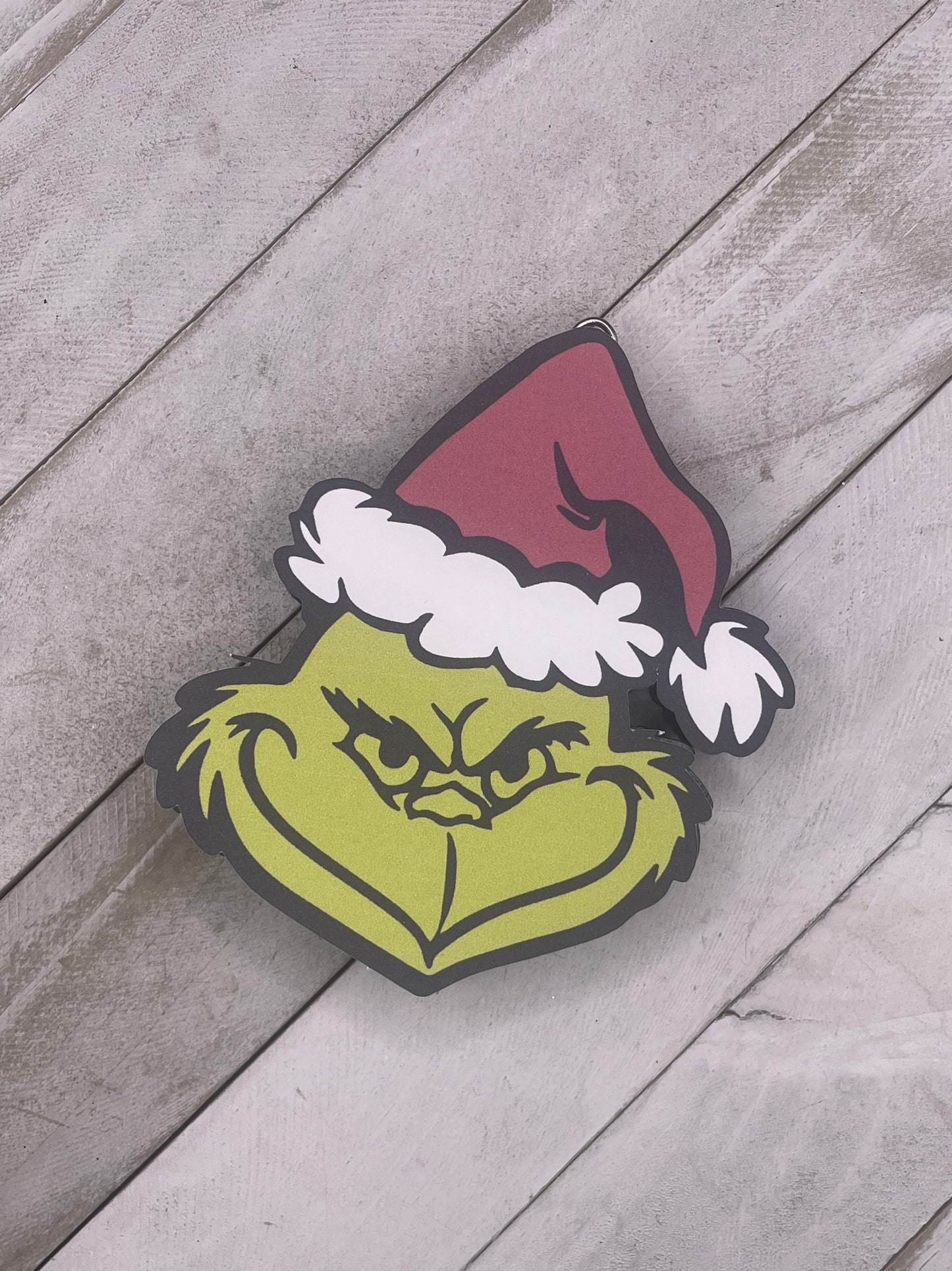 Cardstock Grinch Face