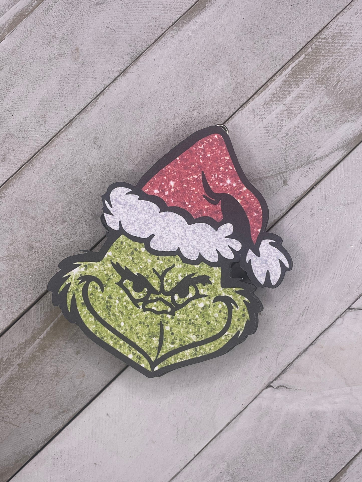 Cardstock Grinch Face