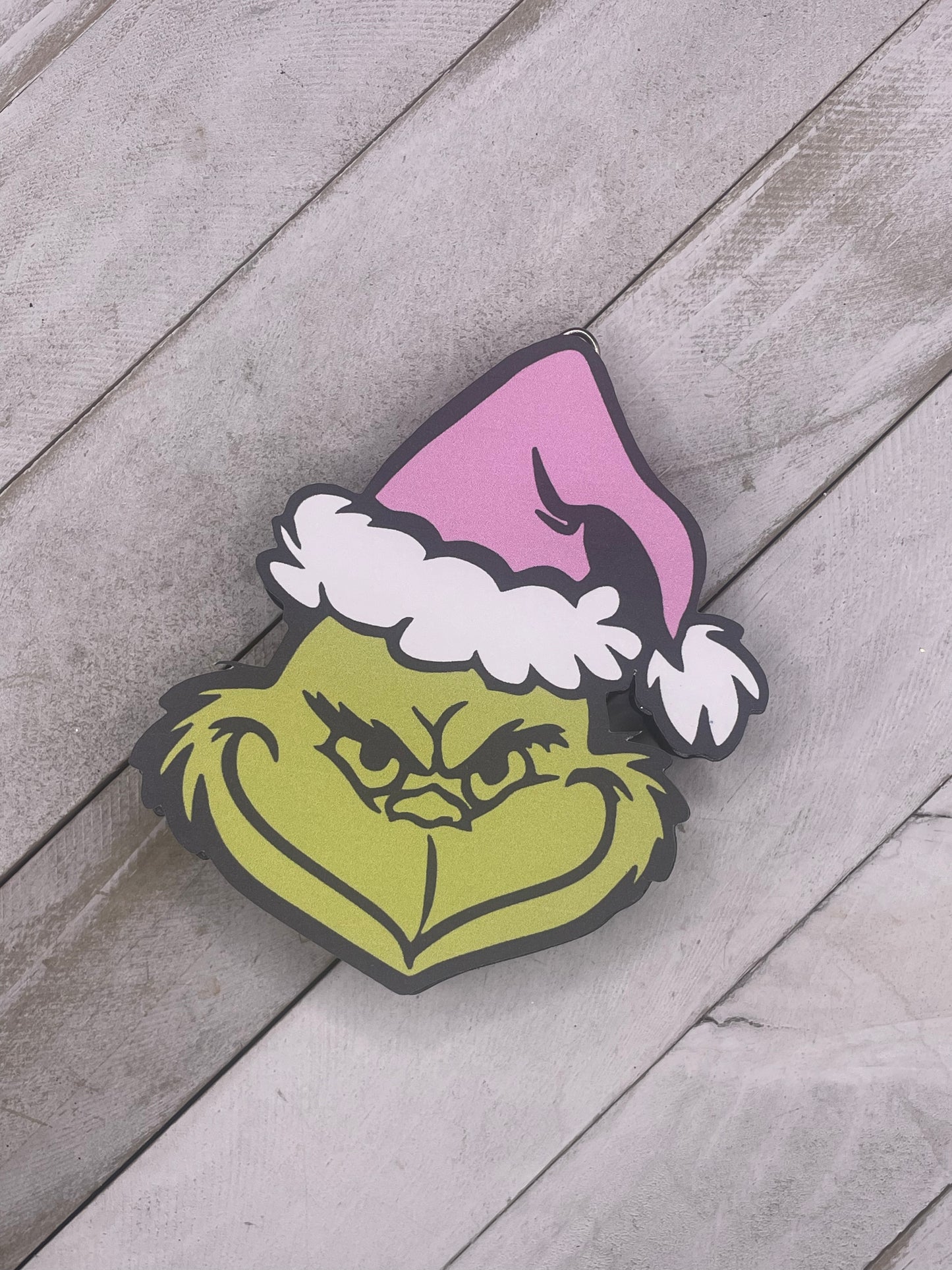 Cardstock Grinch Face