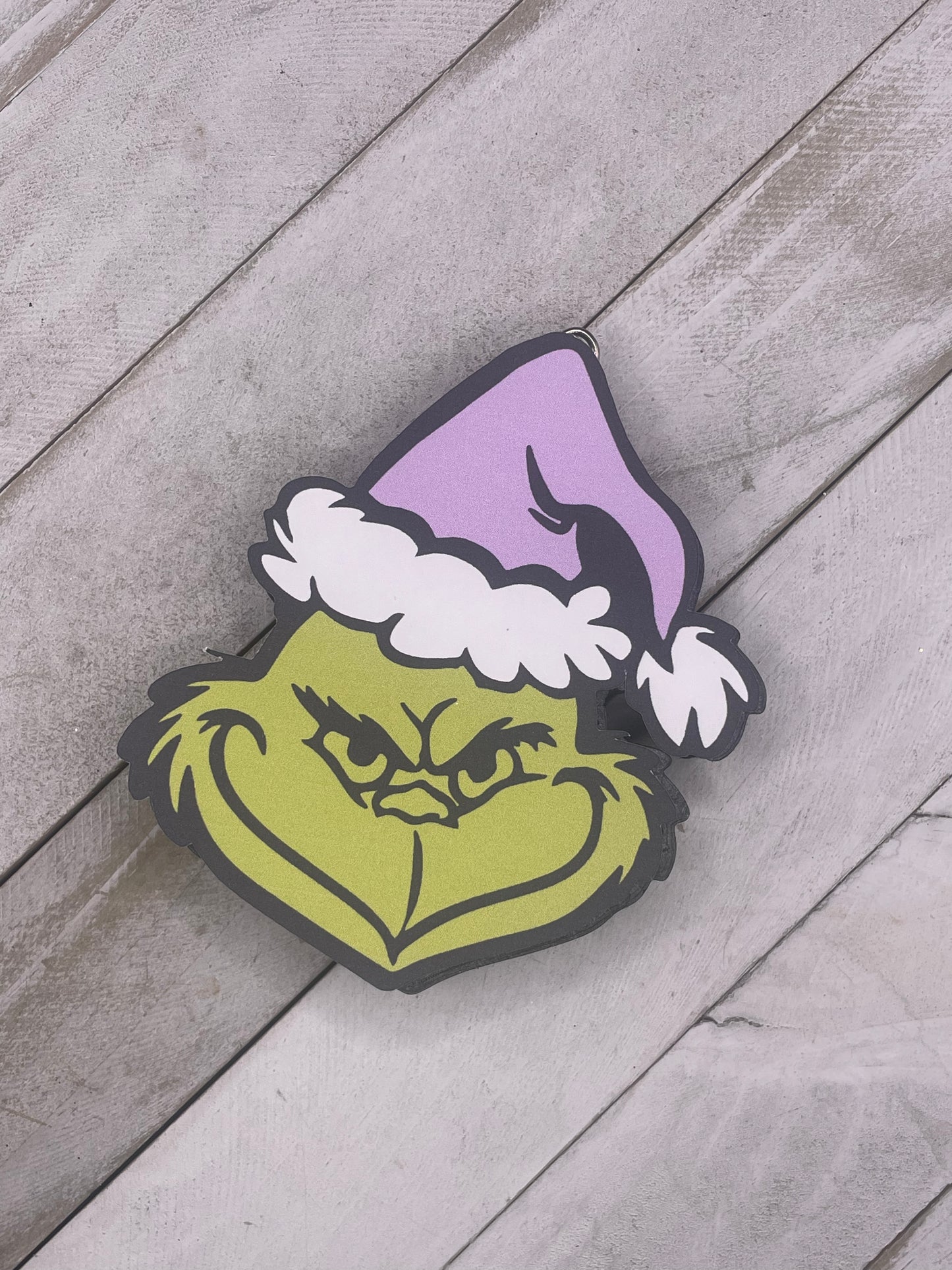 Cardstock Grinch Face