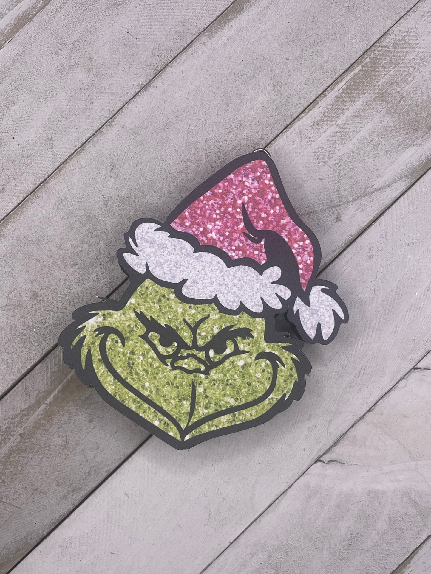 Cardstock Grinch Face