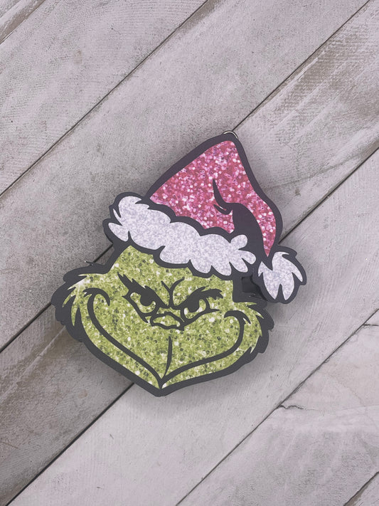 Cardstock Grinch Face