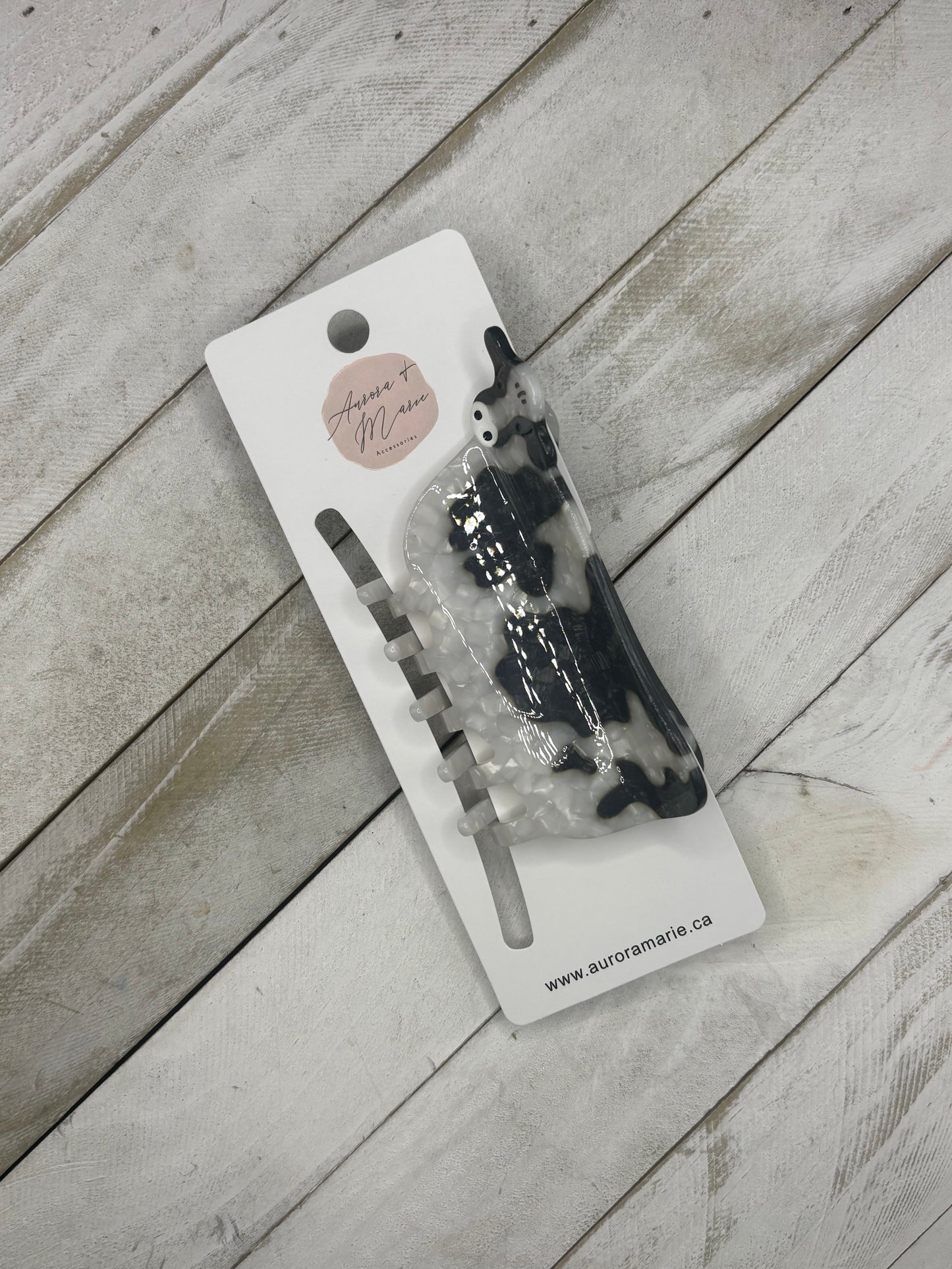 Metallic Dairy Cow Claw Clip