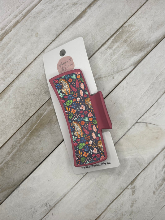 Pink Tiger Claw Clip