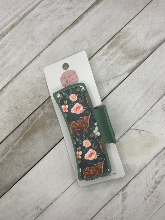 Green Highland Claw Clip