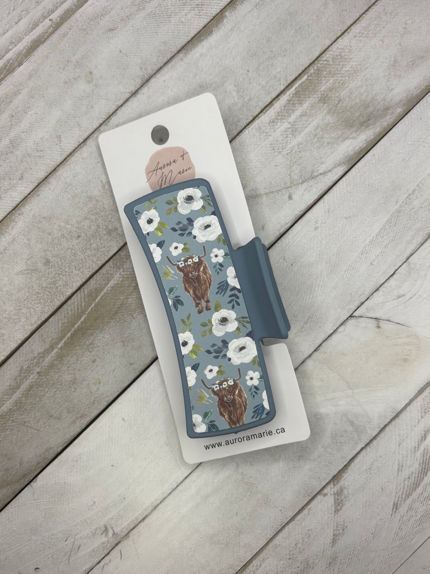 Blue Highland Claw Clip