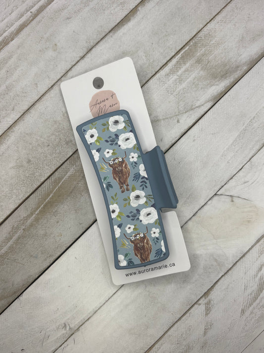 Blue Highland Claw Clip