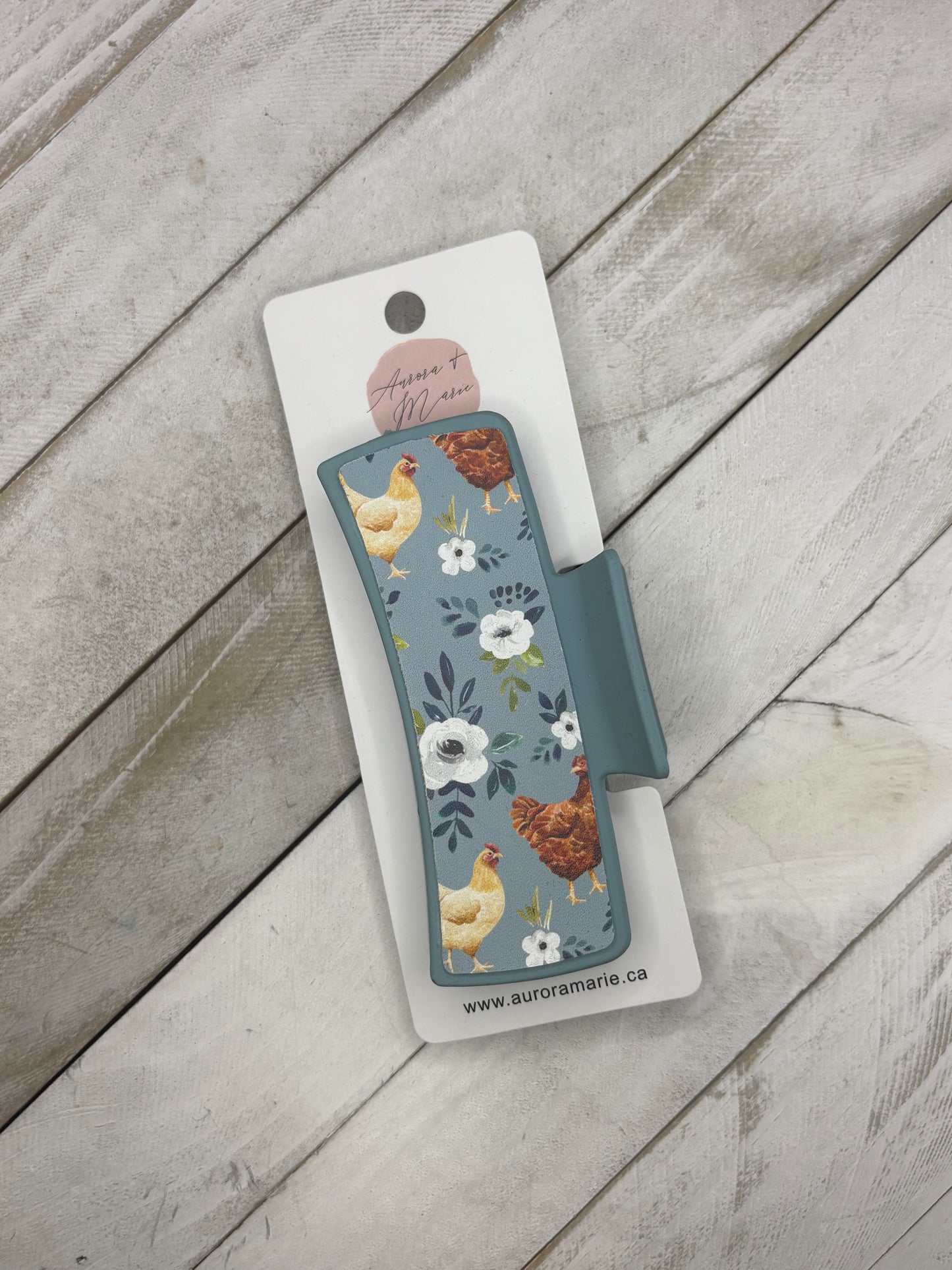 Blue Chickens Claw Clip