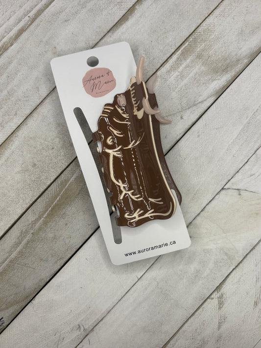 Brown Highland Claw Clip