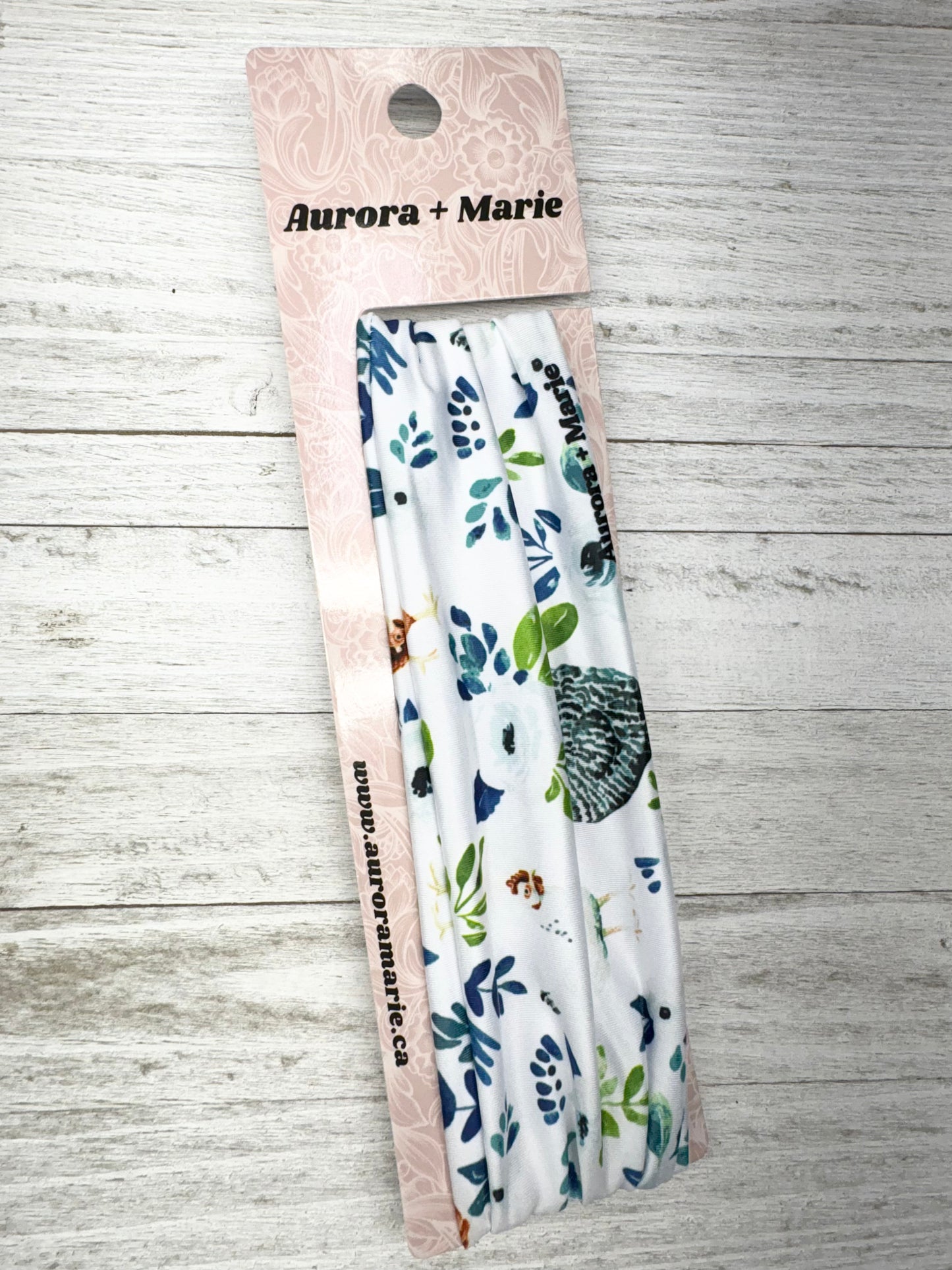 Blue Floral Chickens