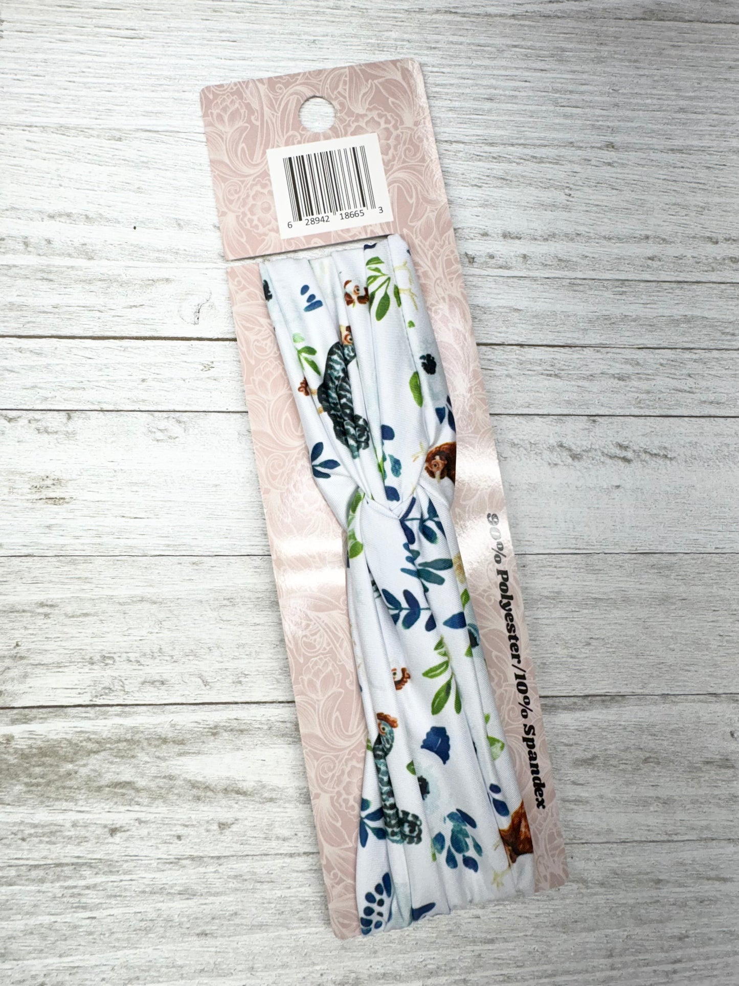 Blue Floral Chickens