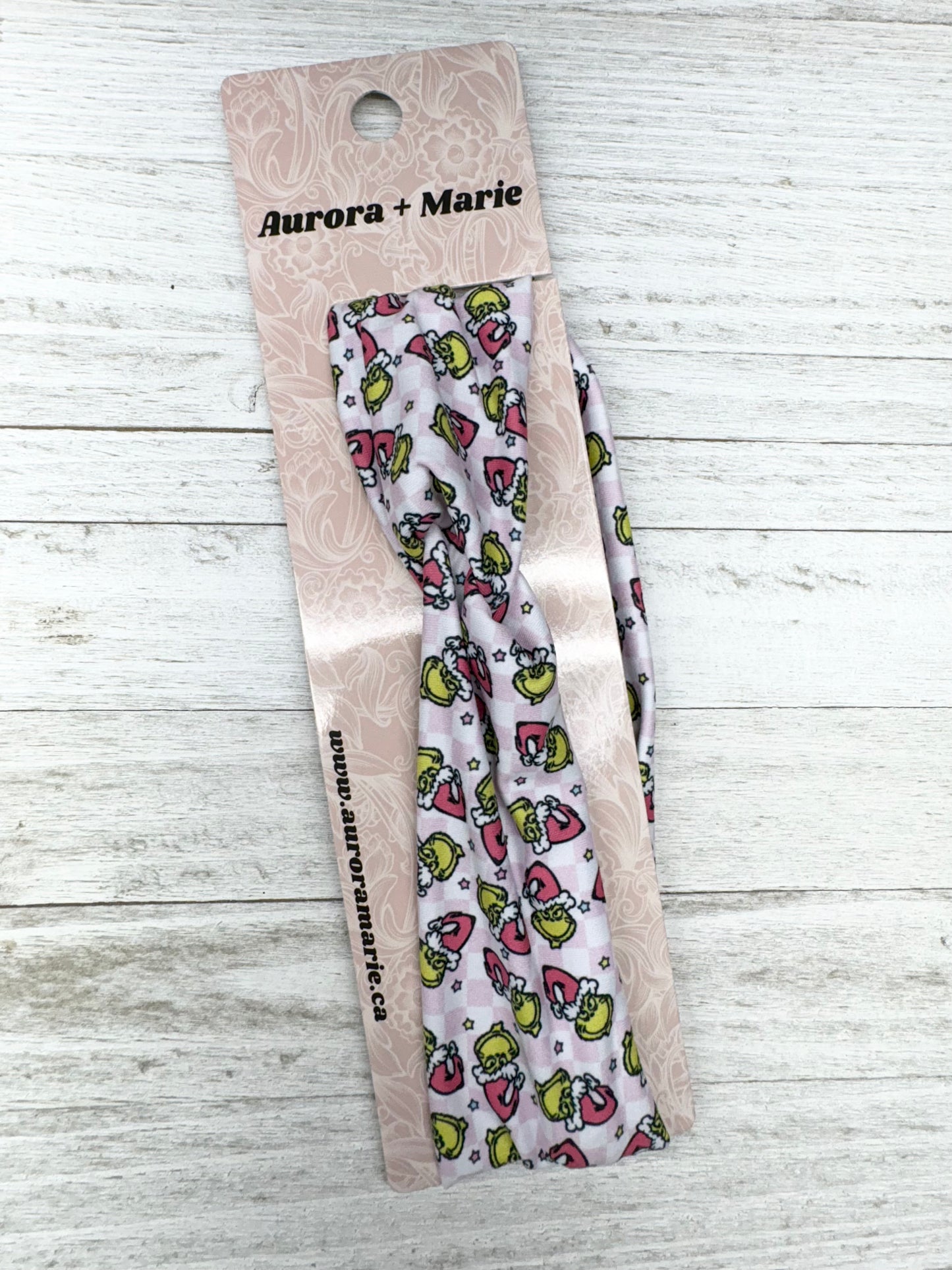 Grinch Pink Checker