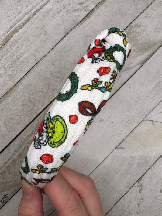 Grinch Knotted Headband