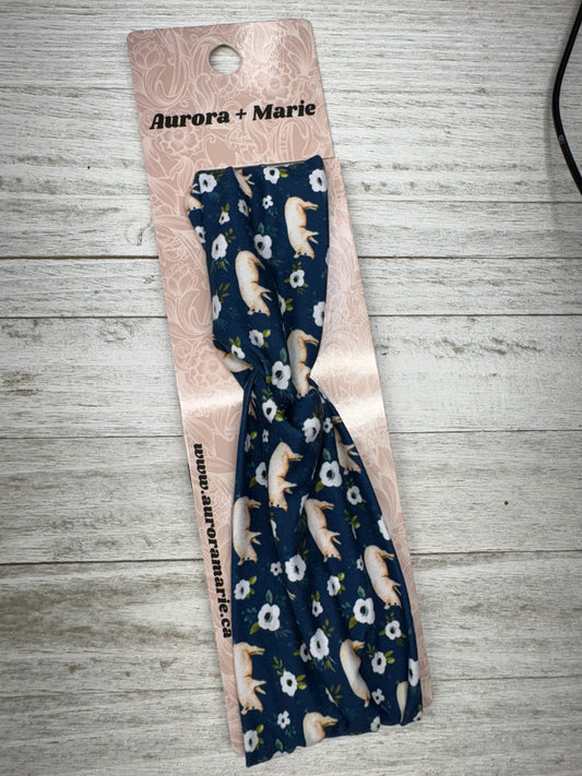 Dark Blue Pig