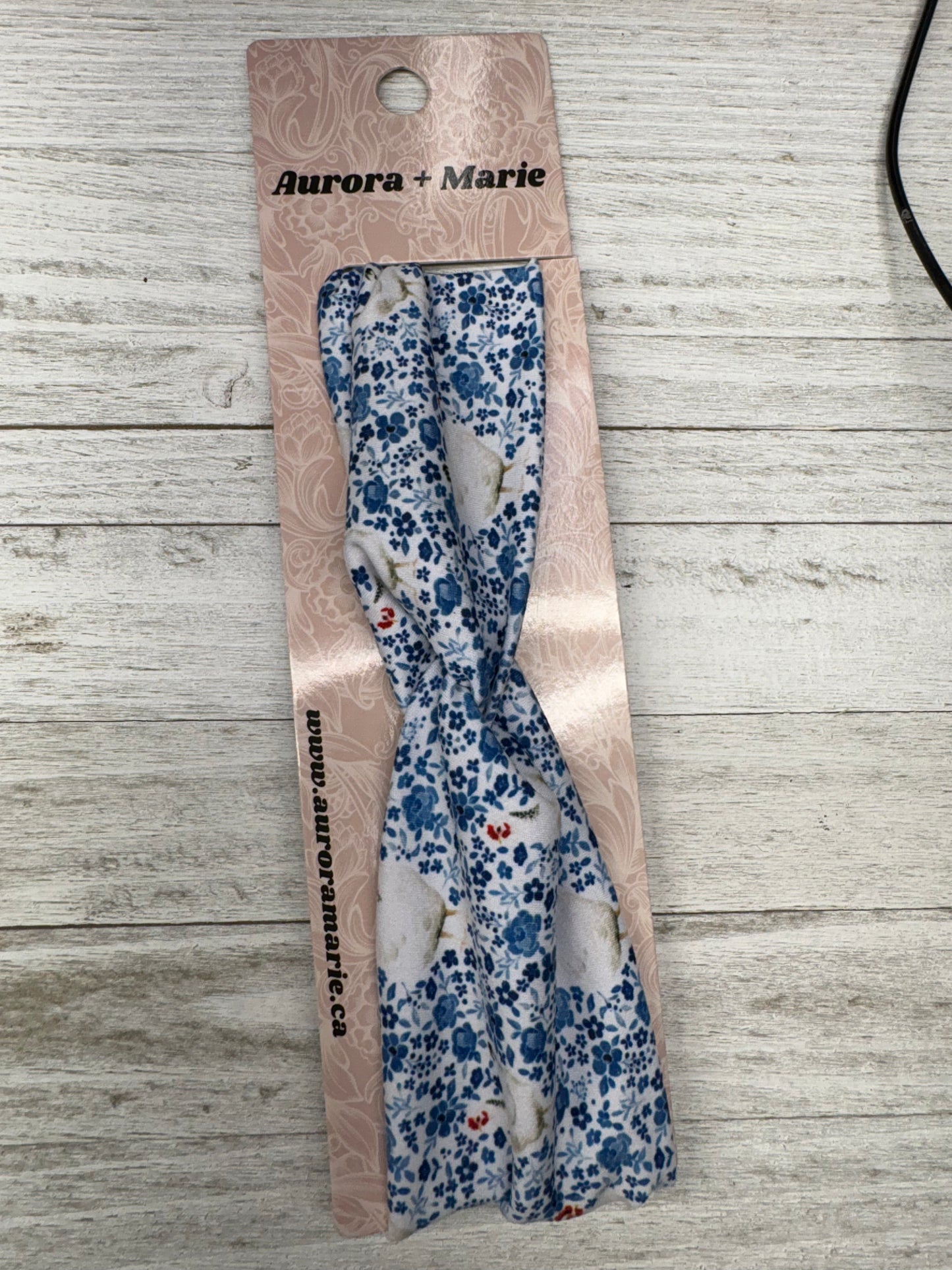 Blue Floral Chickens