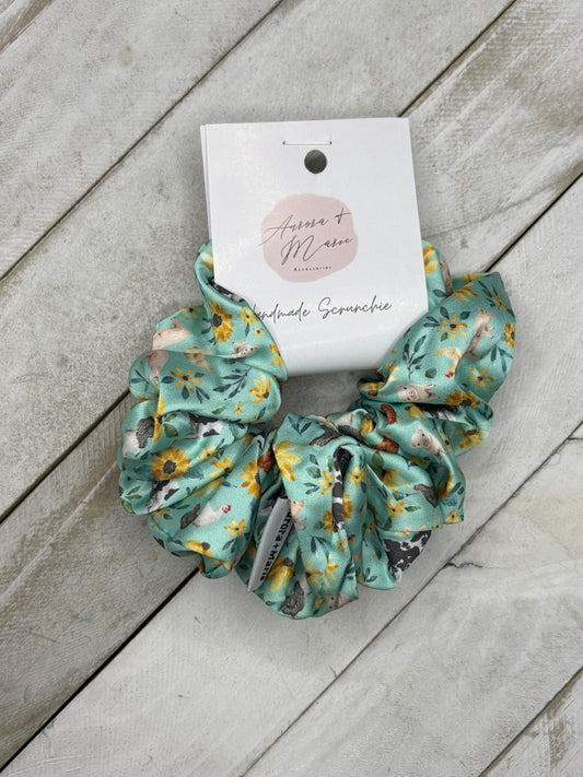 Teal Sunflower Dairy Cow