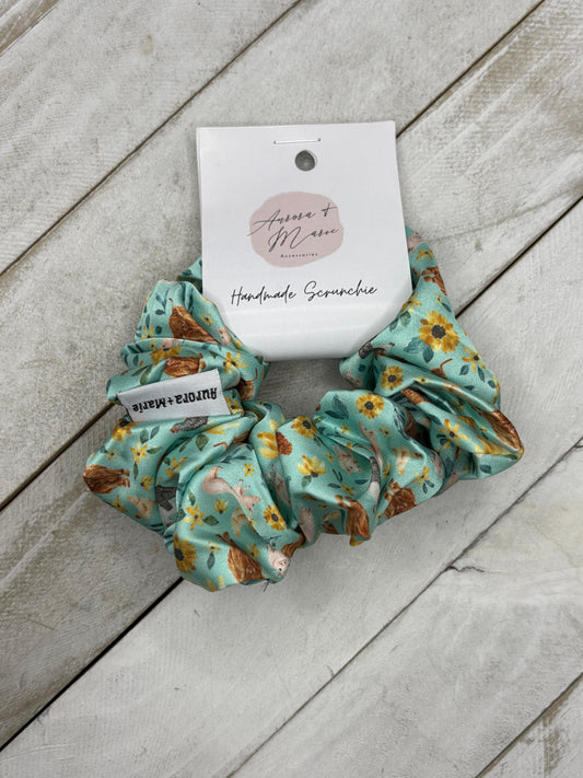 Teal Highland Farm Animals