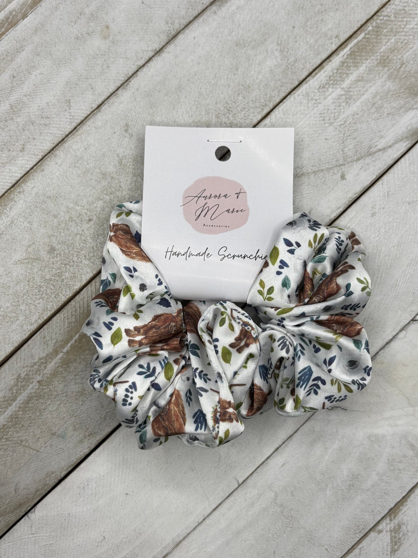 White Blue Floral Highland