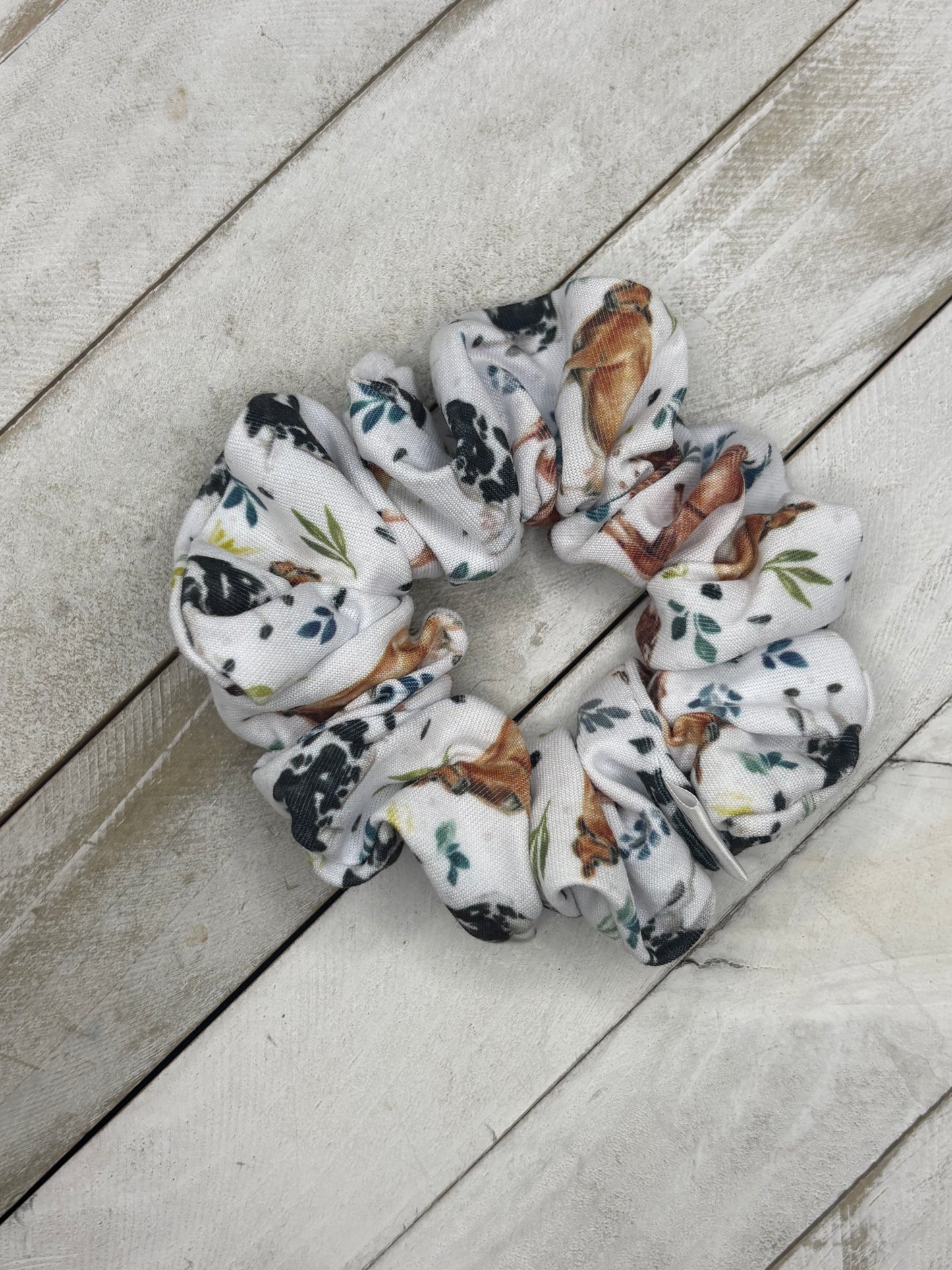 Blue Floral Cows