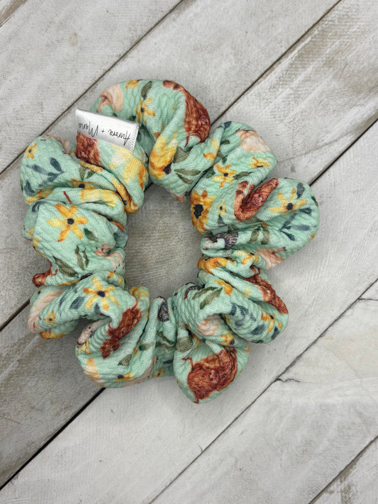 Teal Highland Farm Animals