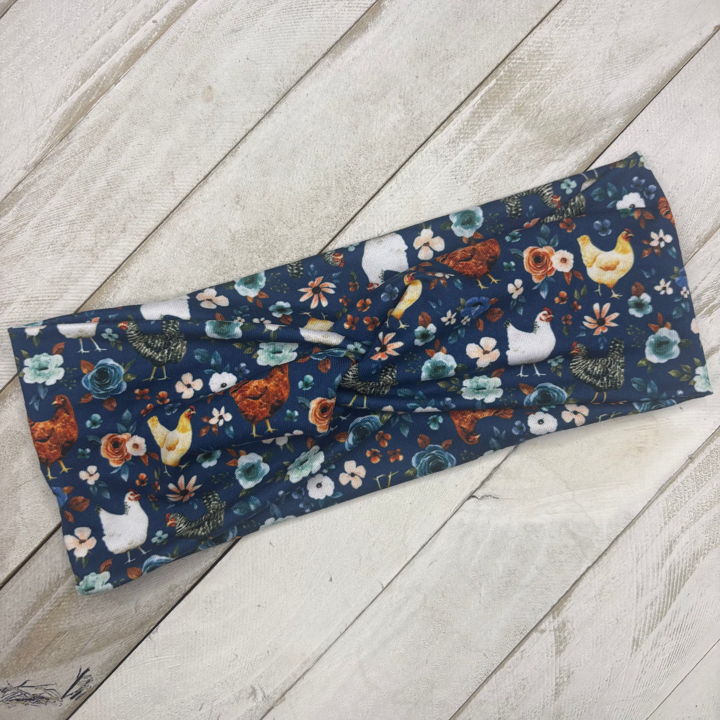 Dark Blue Rust Chickens