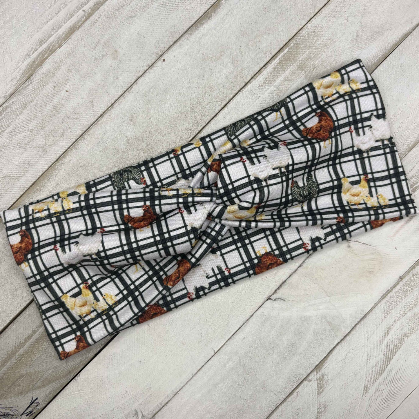 Black Plaid Chickens