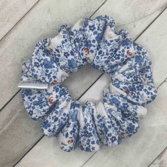 Blue Floral Chickens